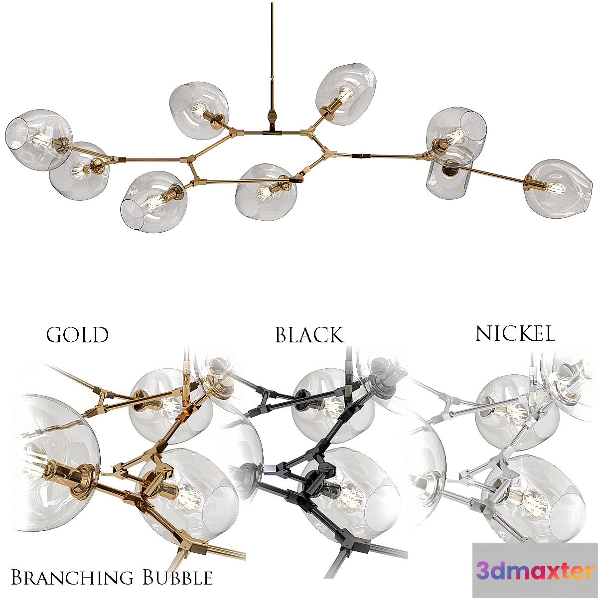 branching bubble 3D Max
