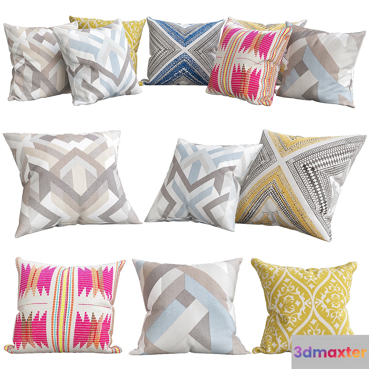 Brookhaven throw pillow 3D Max