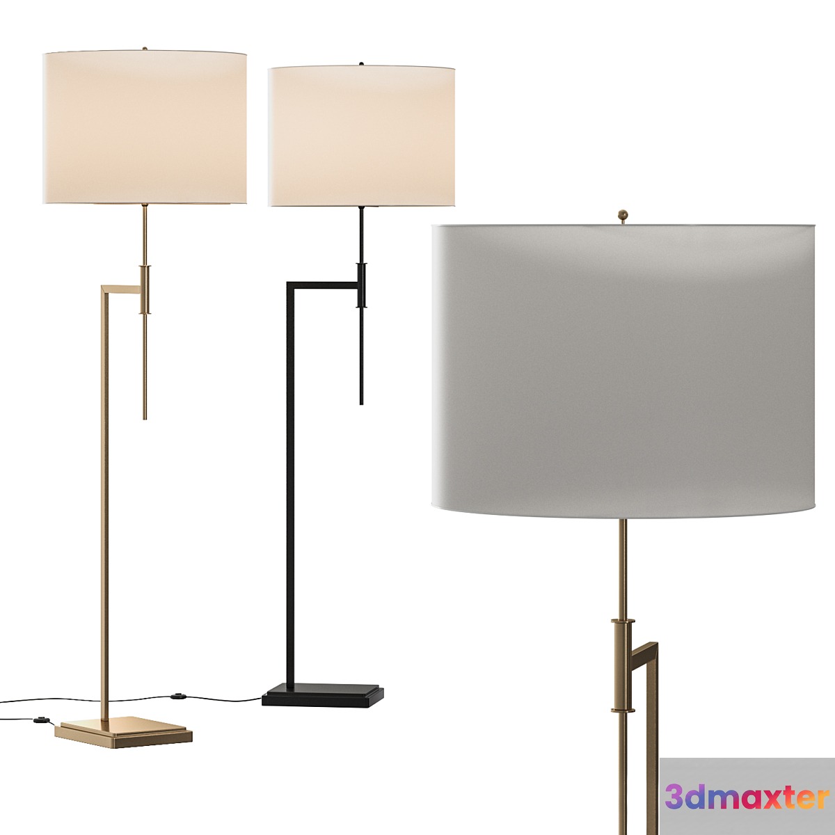 Pottery Barn Atticus Floor Lamp 3D Max