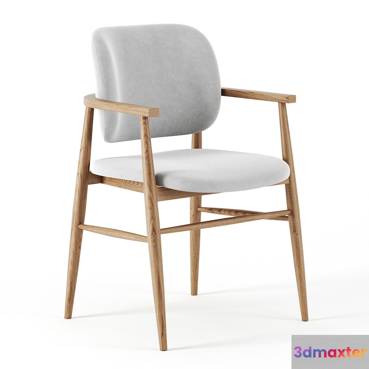 Aura Fabric Dining Chair by Zanui 3D Max