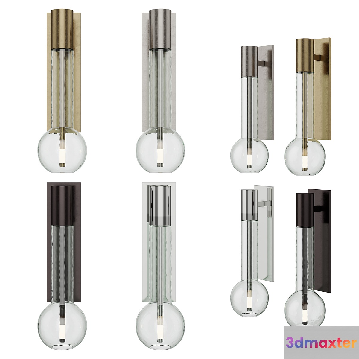 Nye Small Bracketed Sconce 3D Max