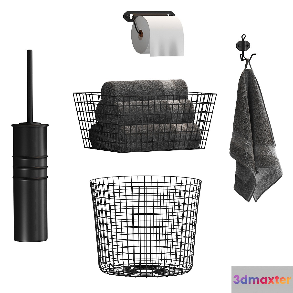Bathroom Accessories v2 3D Max