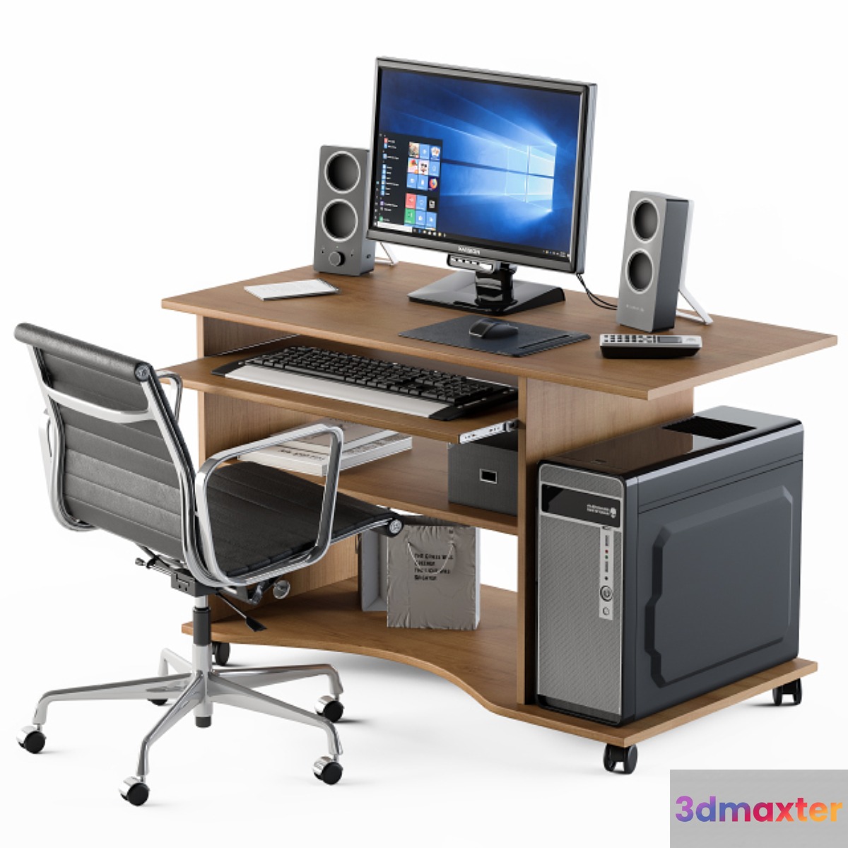 Computer Desk Set 3D Max