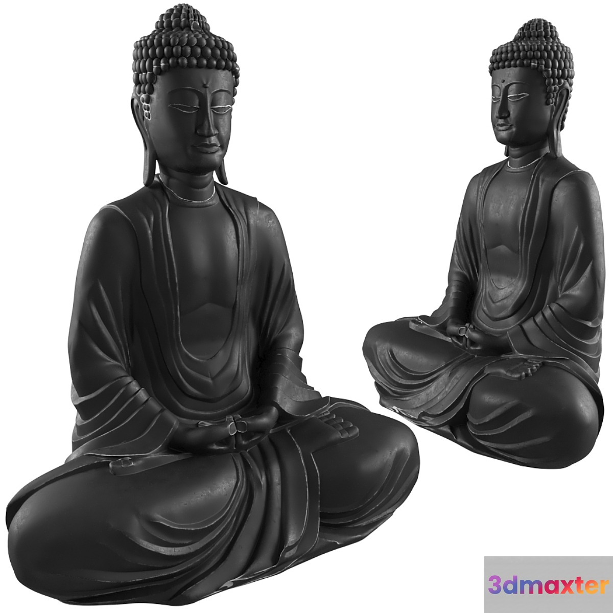 Buddha Sit Zin Statue 3D Max