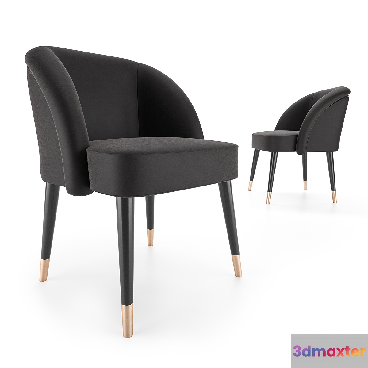 Pauline dinner chair 3D Max