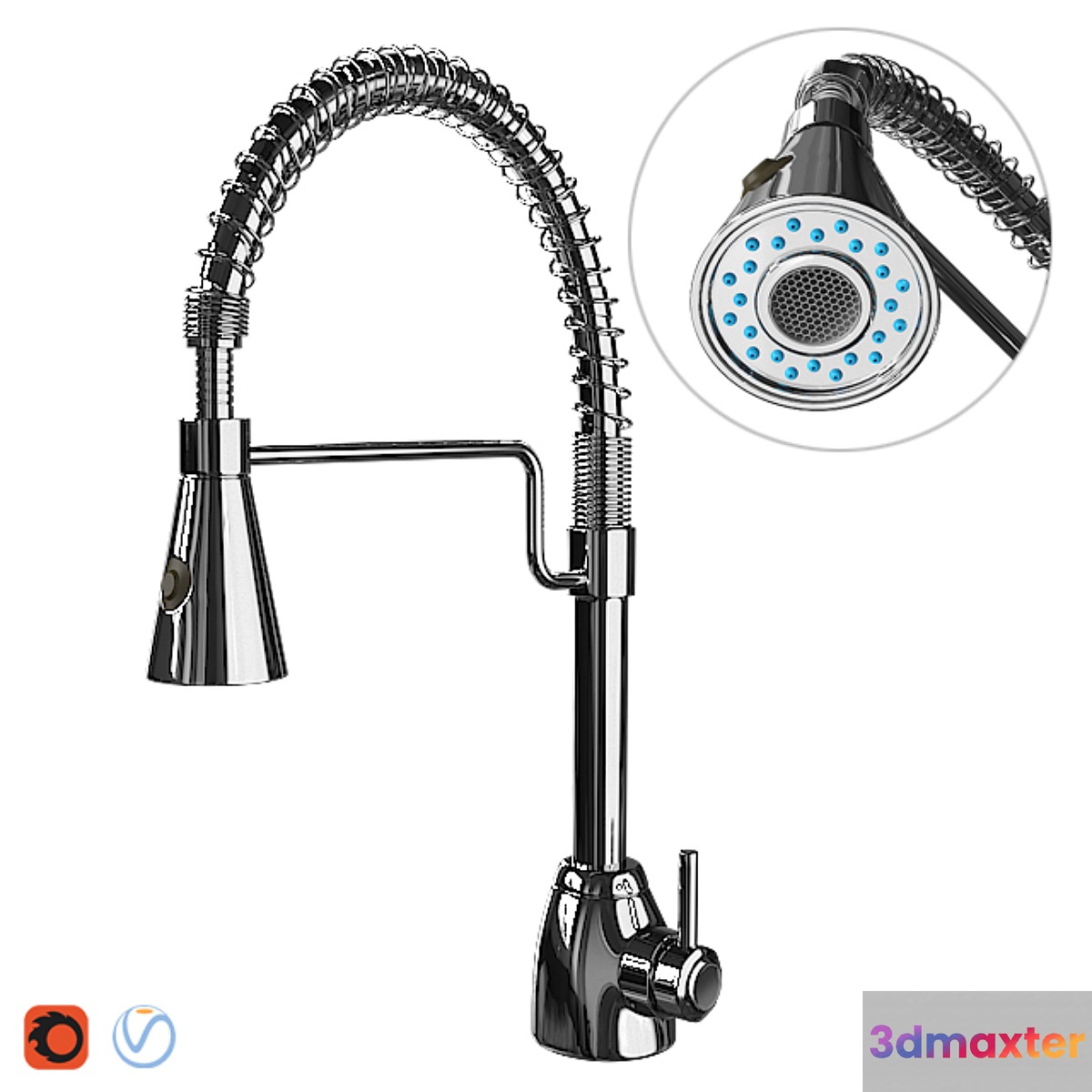 Kitchen faucet 3D Max
