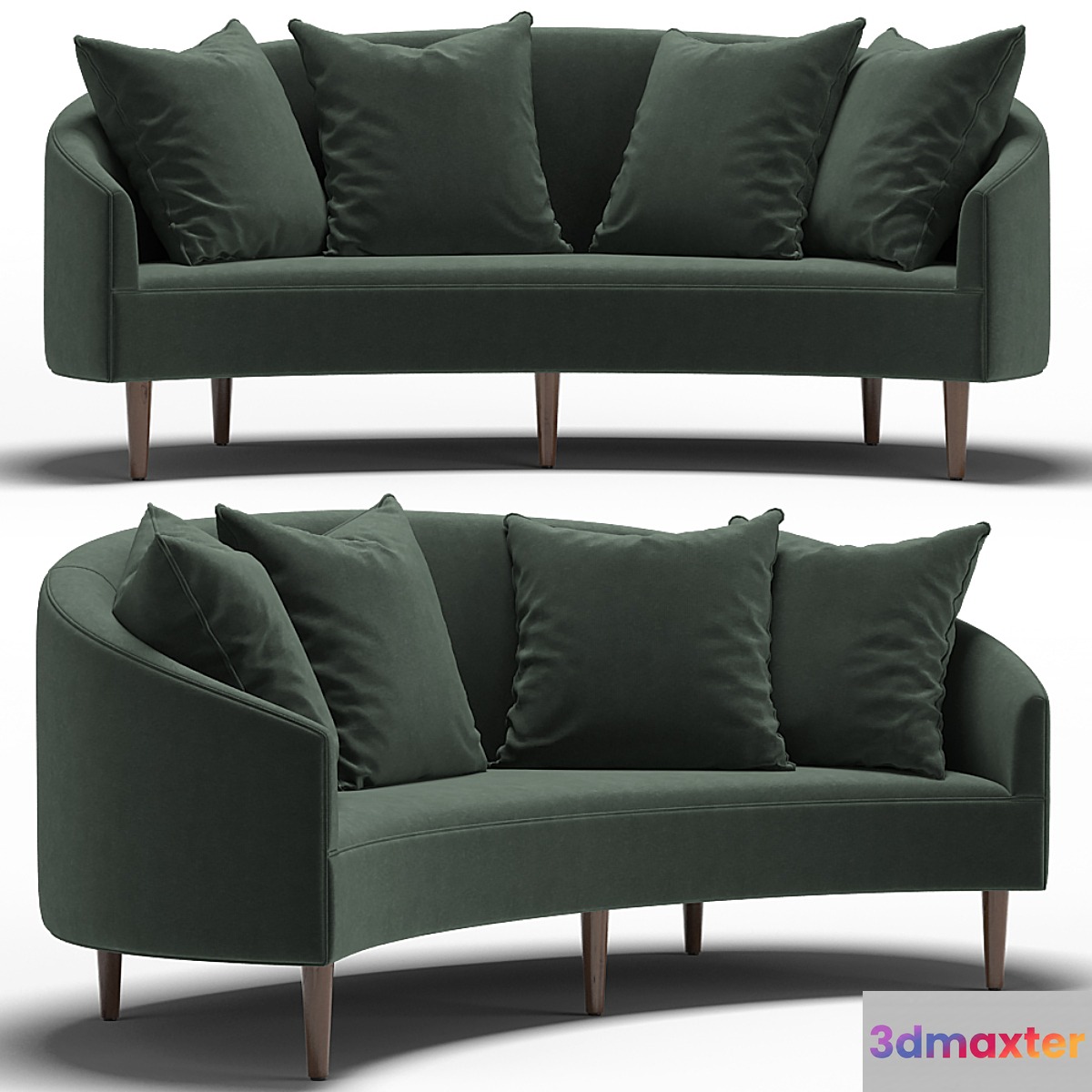 Art Deco Petite Sofa