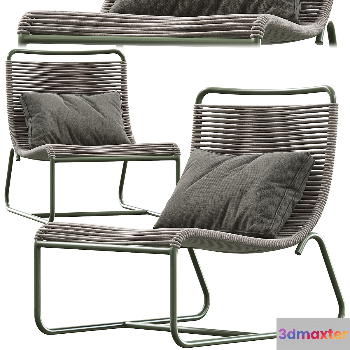 Pair of Walter Lamb Sleigh Chairs