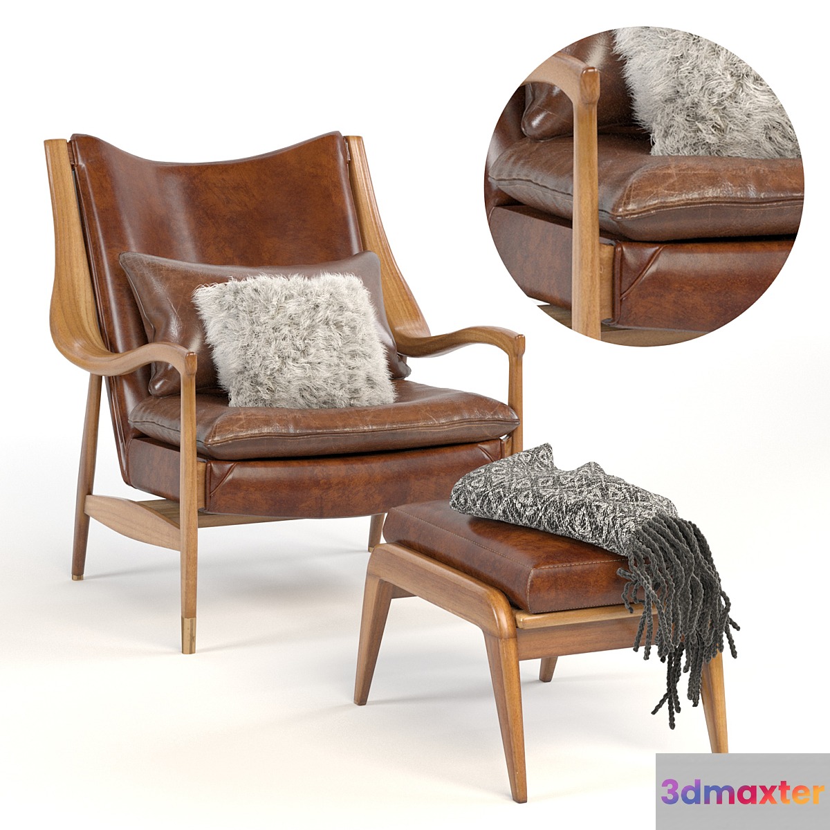Ikea lounge chair 3D Max