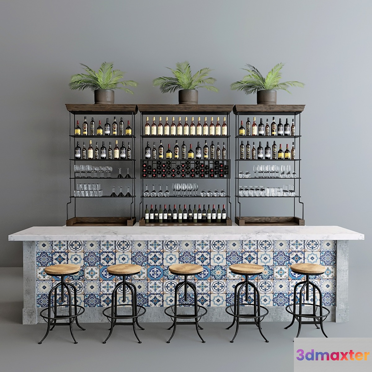 Restaurant bar 9 3D Max