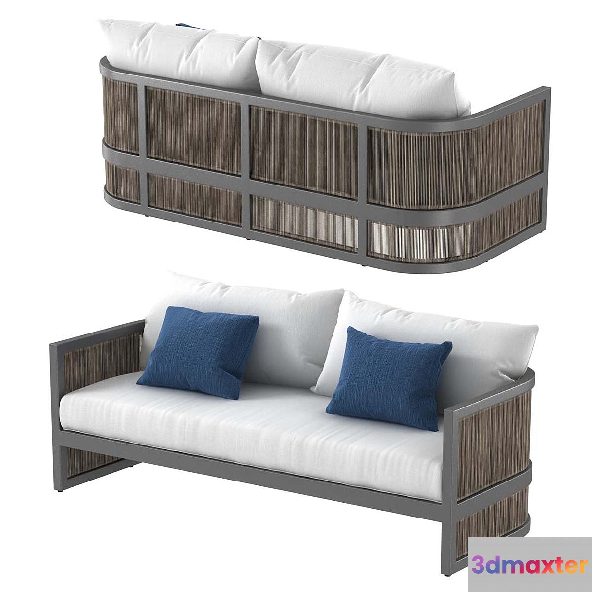 Restoration Hardware Capri sofa 3D Max