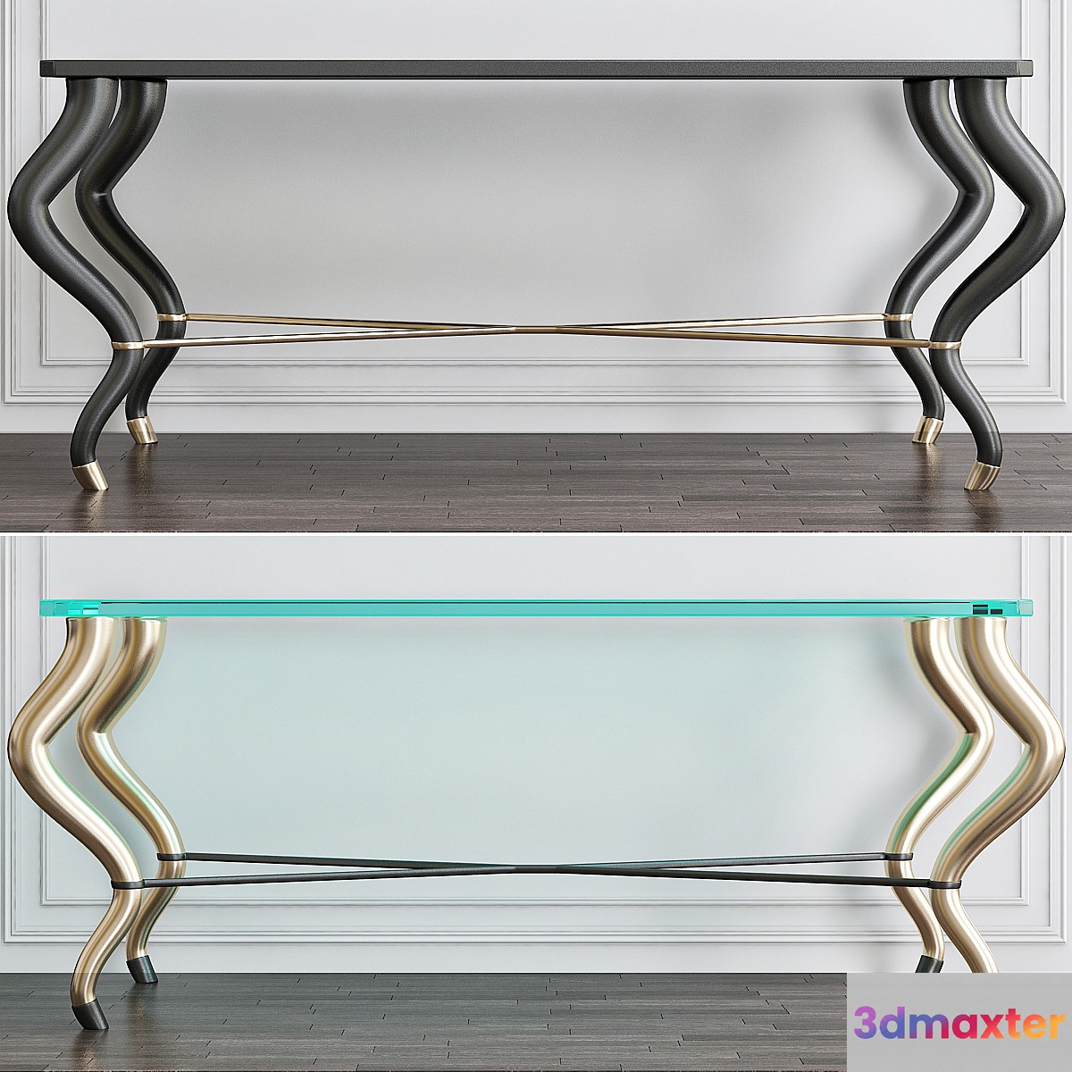 Mombassa Inlaid Mother-of-Pearl Console Table