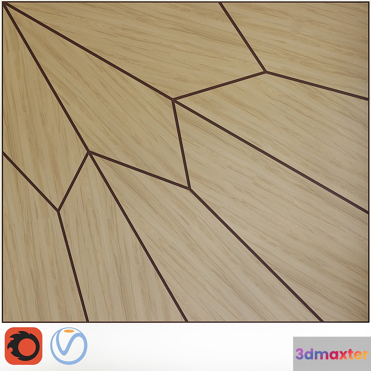 VOLCRAFT _ Crystal decorative panels - No.2 3D Max
