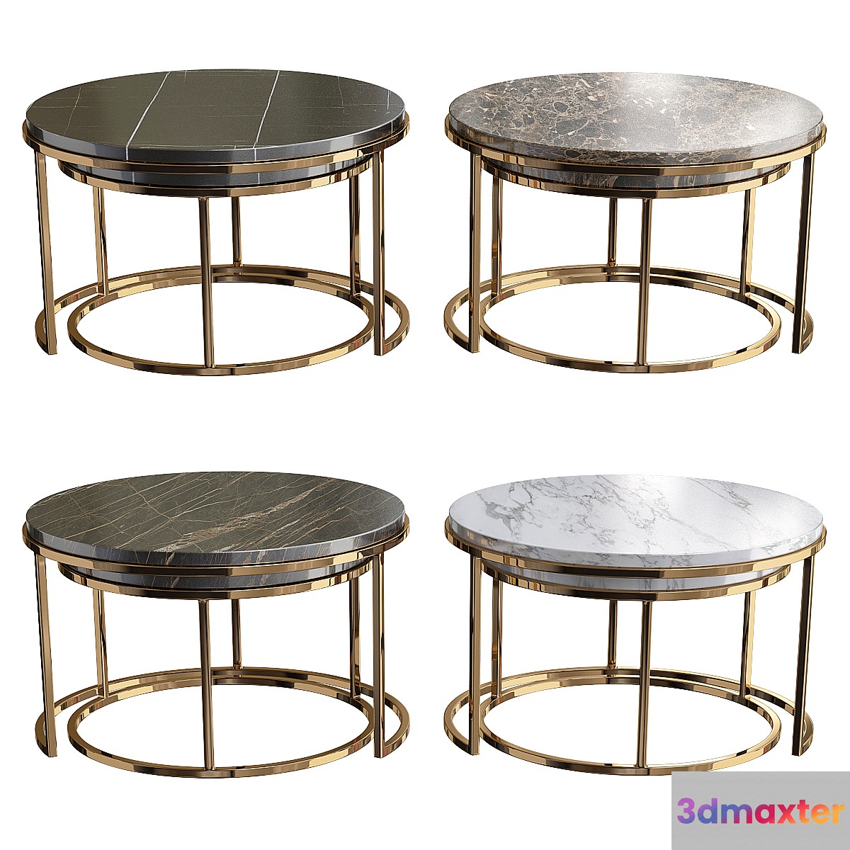 Bassey nesting cocktail table 3D Max