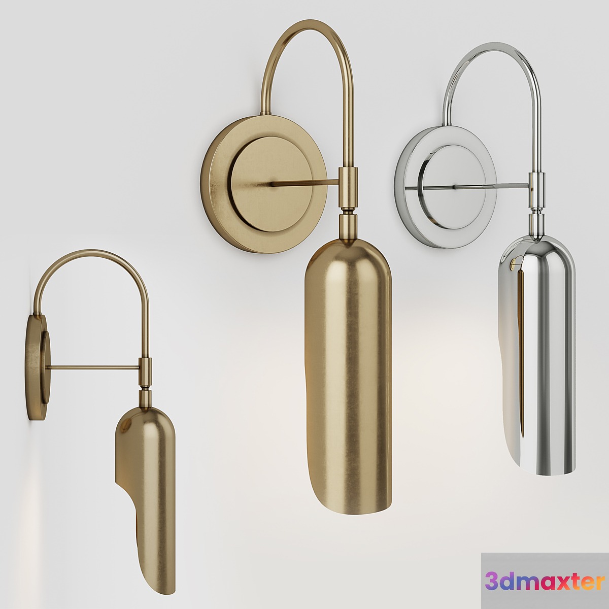 LUCIEN WALL LIGHT 3D Max