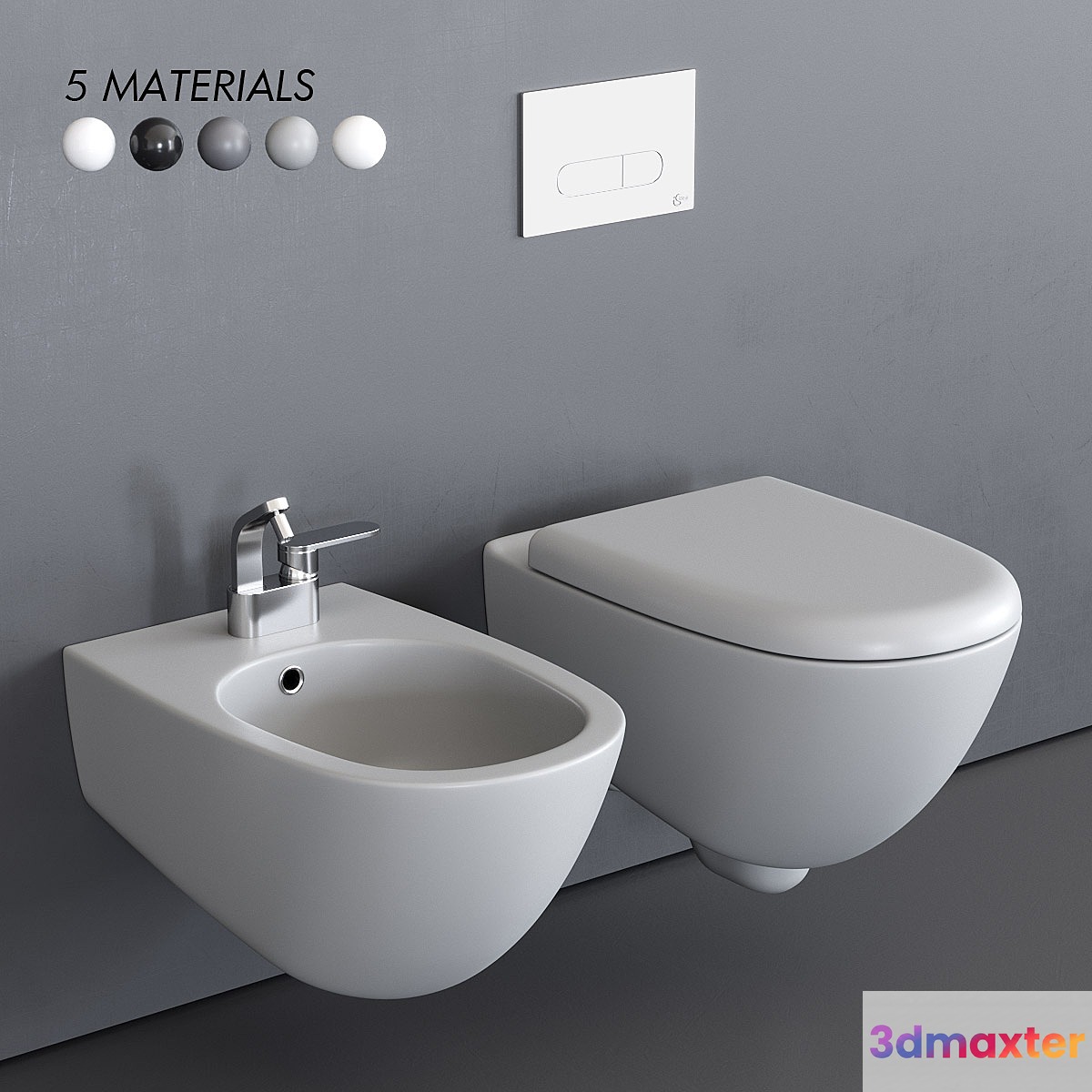 Ceramica Flaminia Spin Wall-Hung WC 3D Max