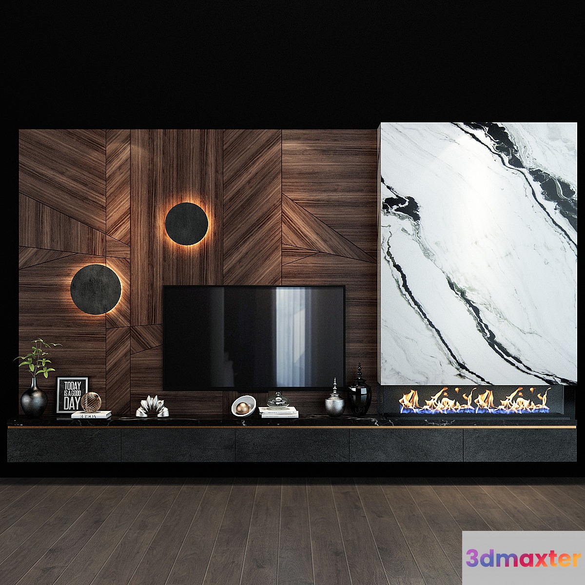 TV shelf 0128 3D Max