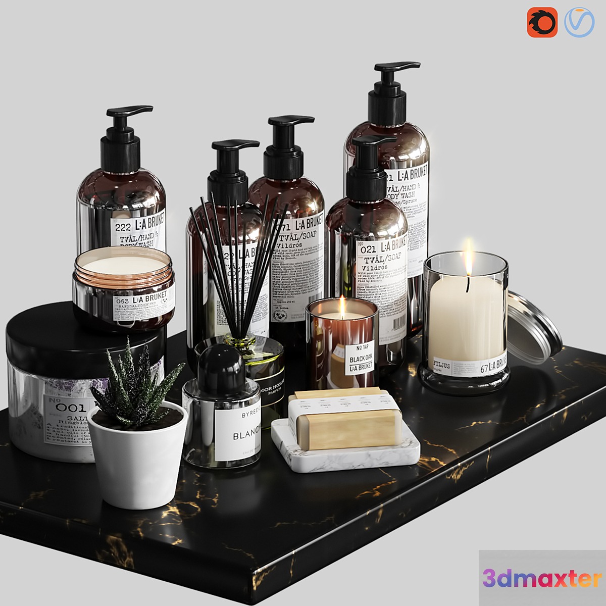 LA Bruket decor set for bathroom-03