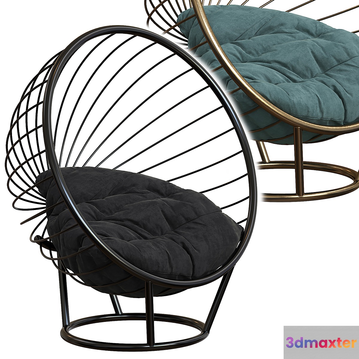 STANDING bubble chair 3D Max