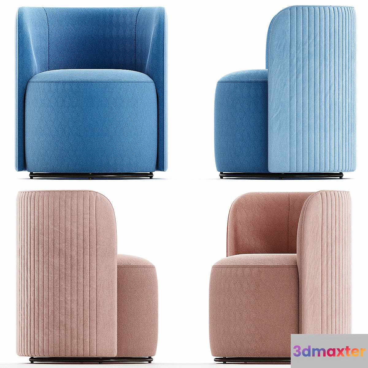 Ditre Italia CHLOÈ LUXURY Upholstered fabric easy chair - No.2