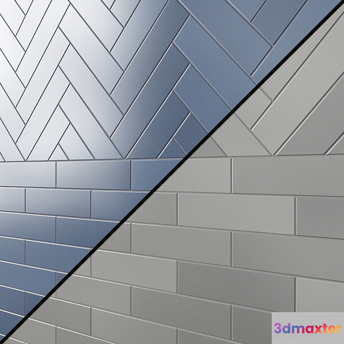 porcelain stoneware EQUIPE Kromatika _ EKIPE Chromatic 3D Max