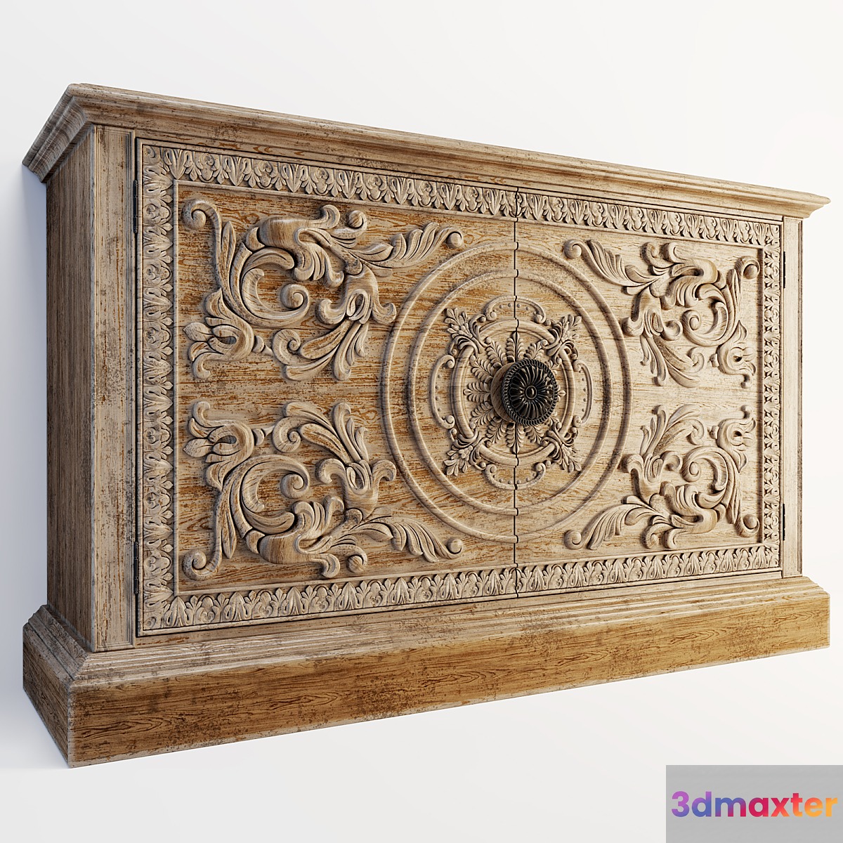 True Vintage Two Door Accent Console 3D Max