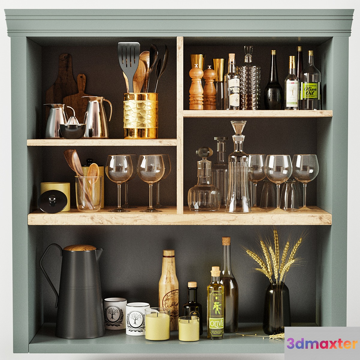Kitchen Decorative set 061 3D Max