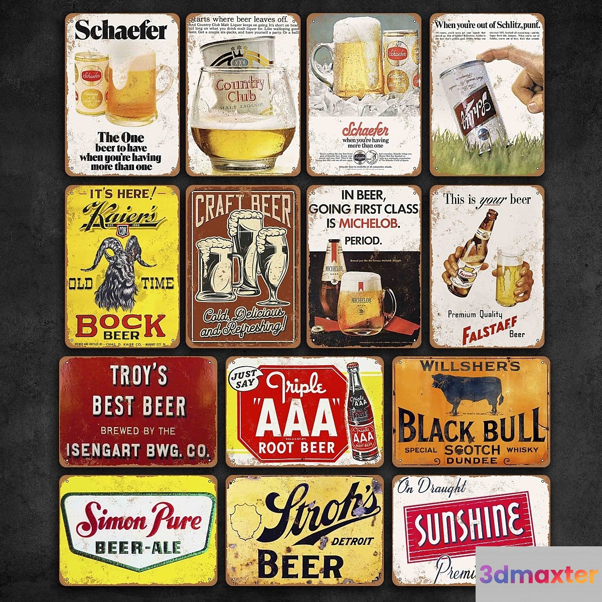 Metal Signs 61 3D Max