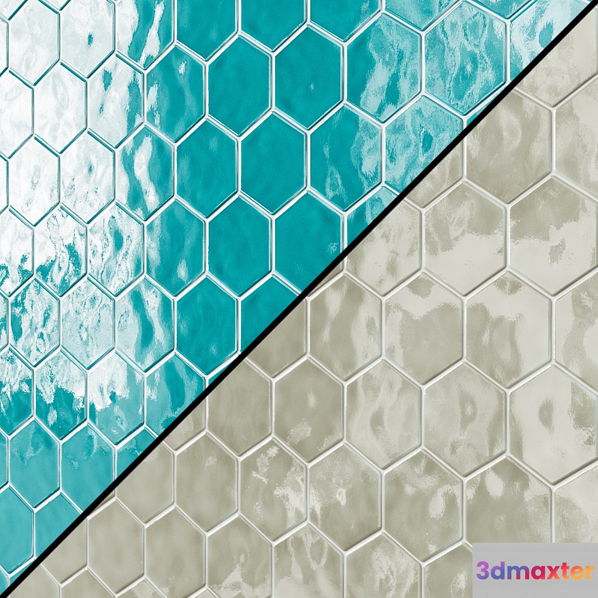 Amadis Art Deco Glossy on Mesh Arctic 3D Max