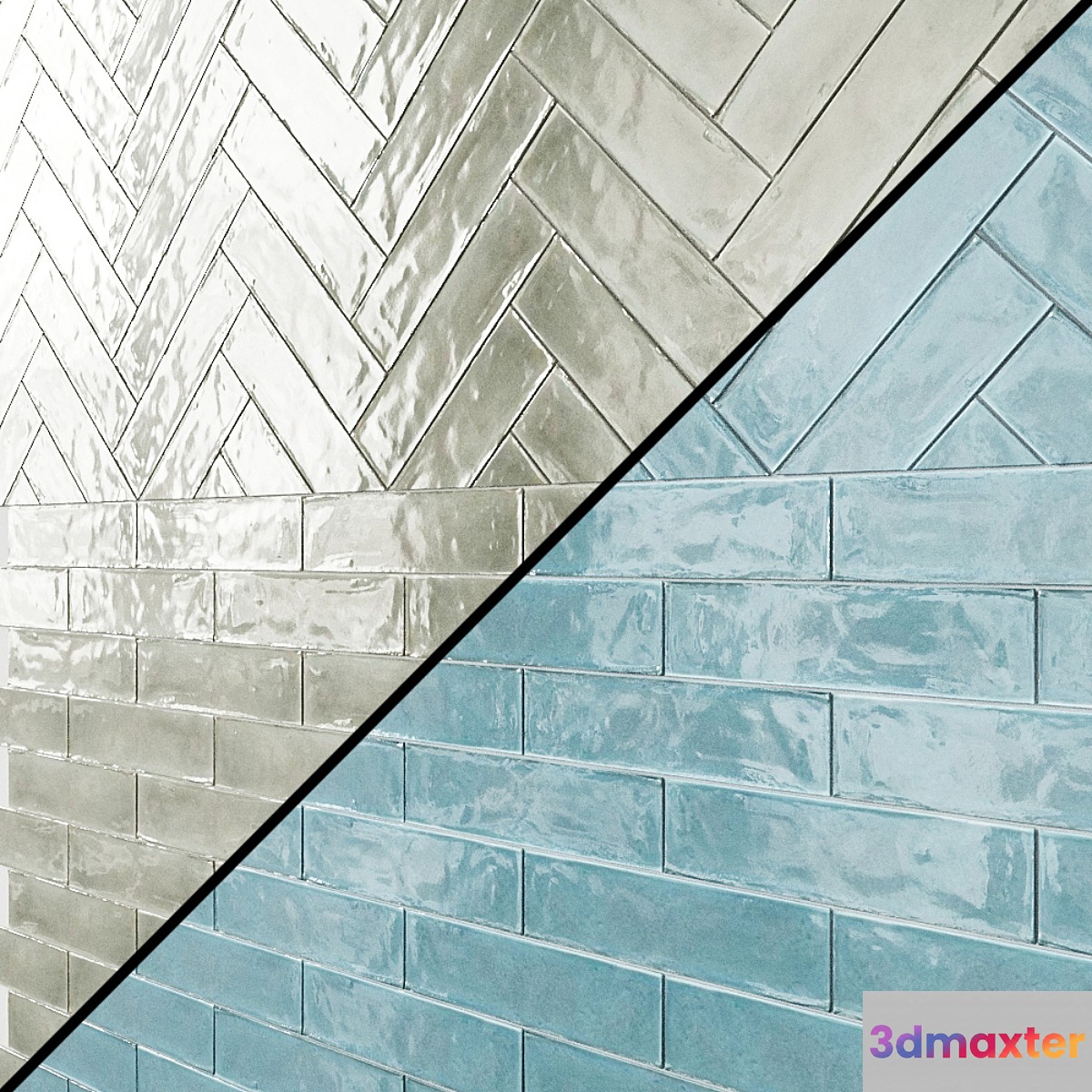 Cifre ceramica opal 3D Max
