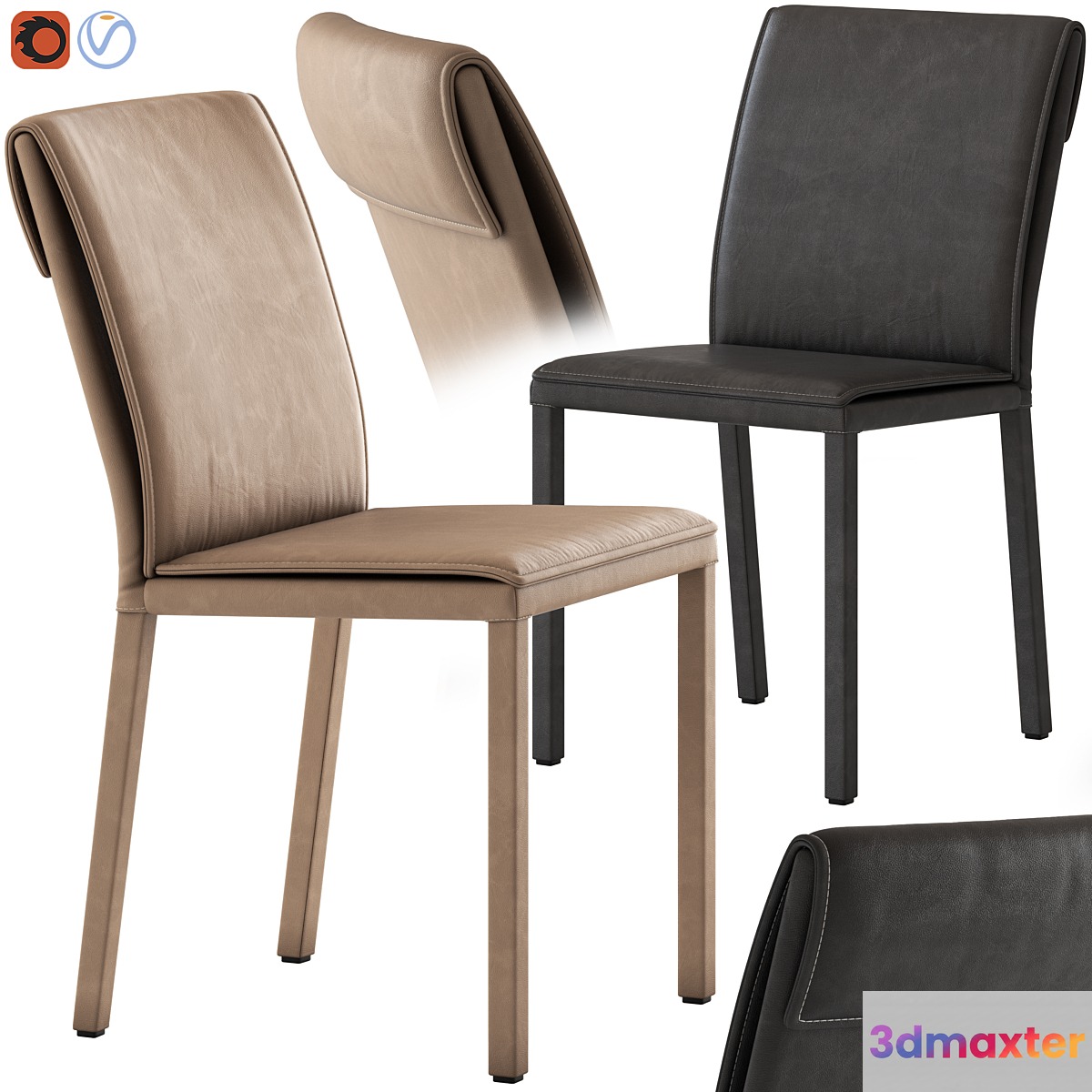 Altacom molly chair 3D Max