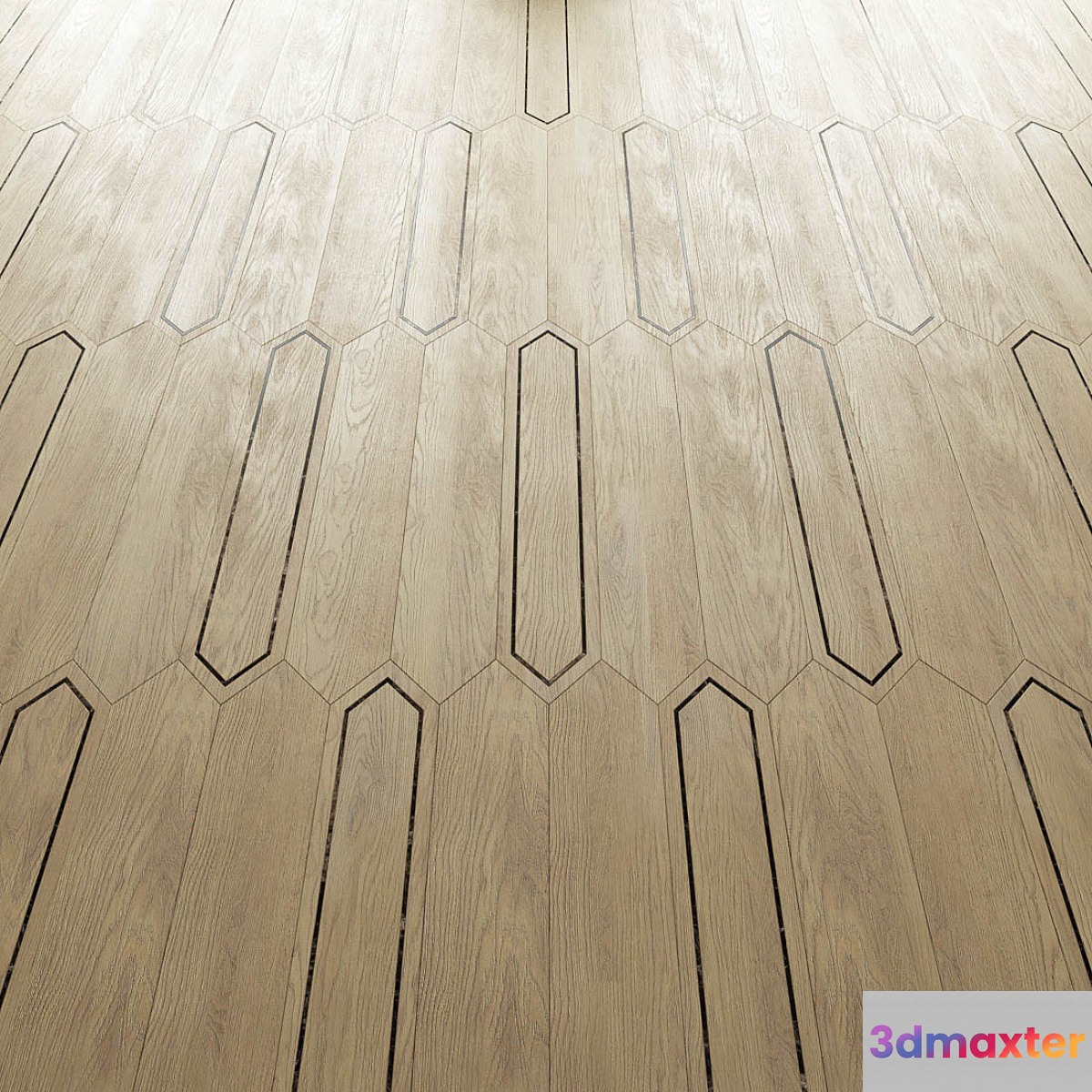 Parquet Foglie d'Oro Matita 3D Max