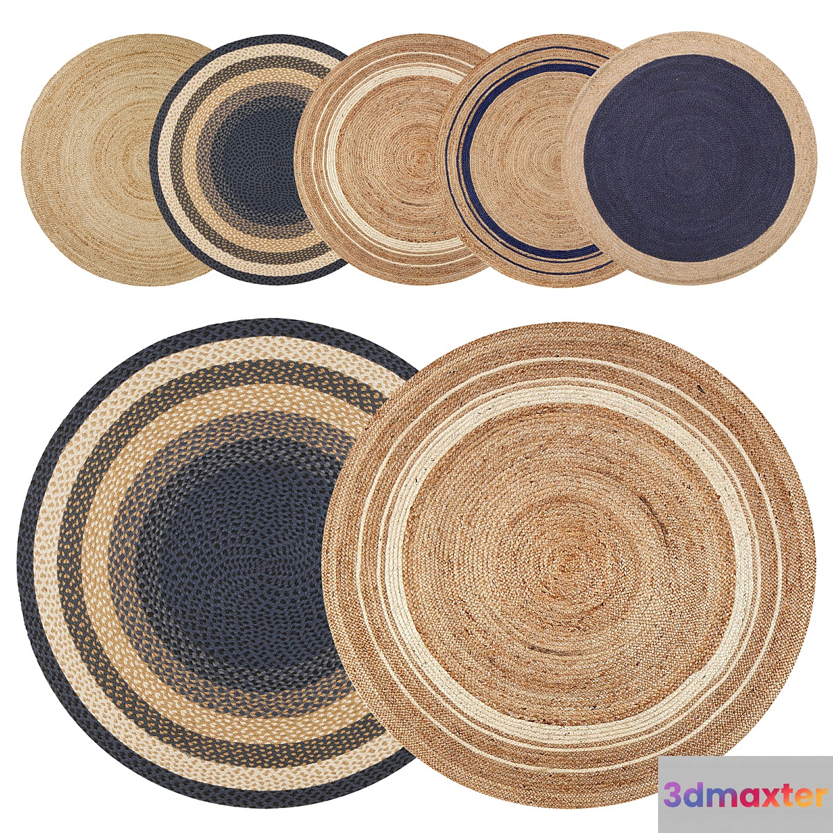 Round jute rug - No.7