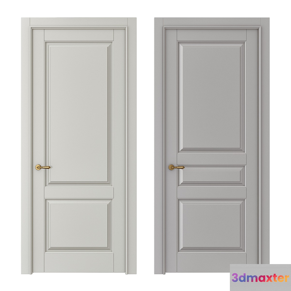 Classic interior doors - No.2 3D Max