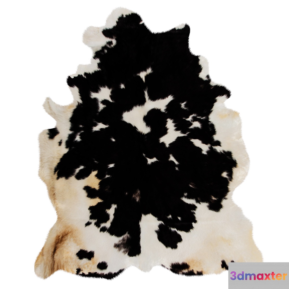 Black And White Skin Cow Rug