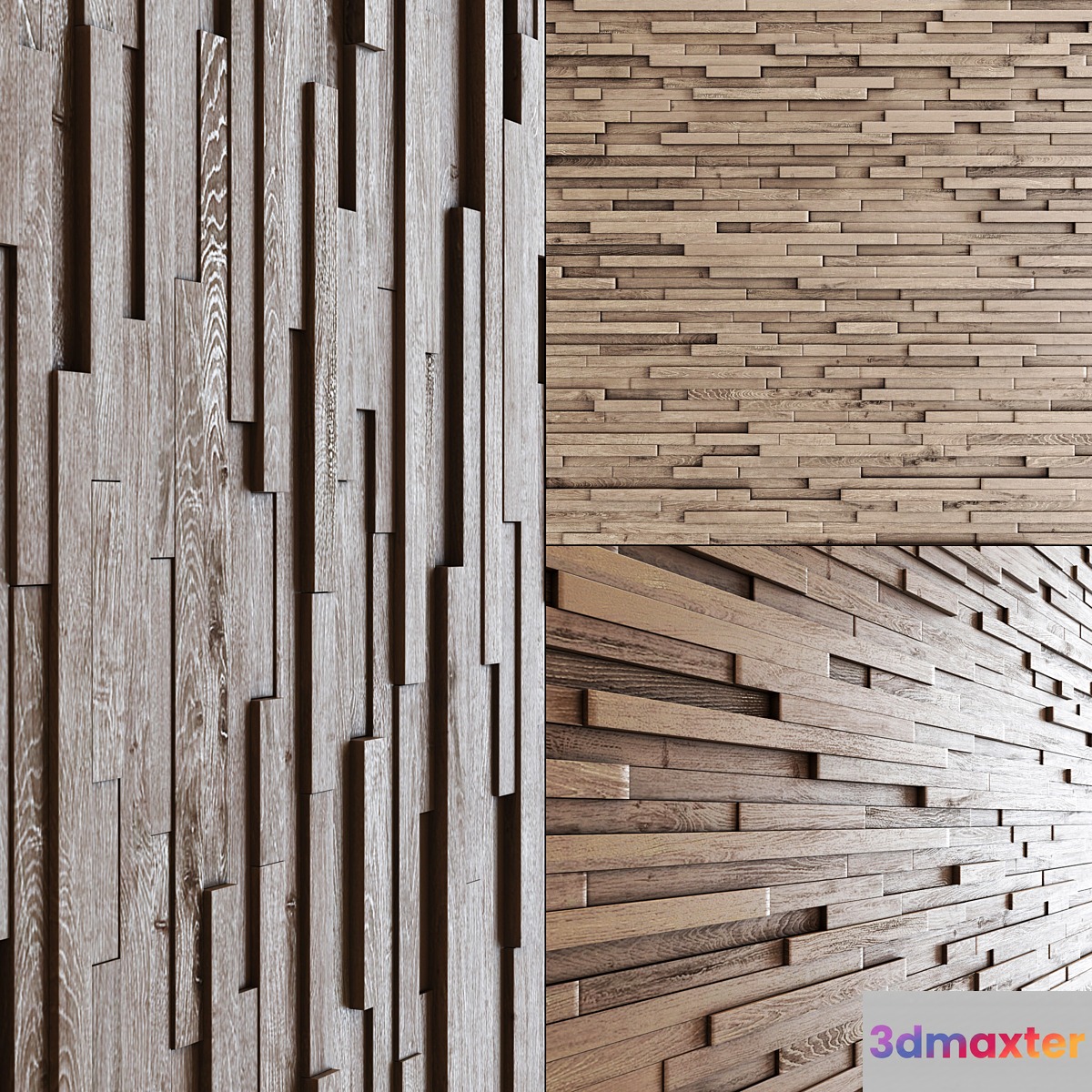Wall wood long rail n1 - No.2