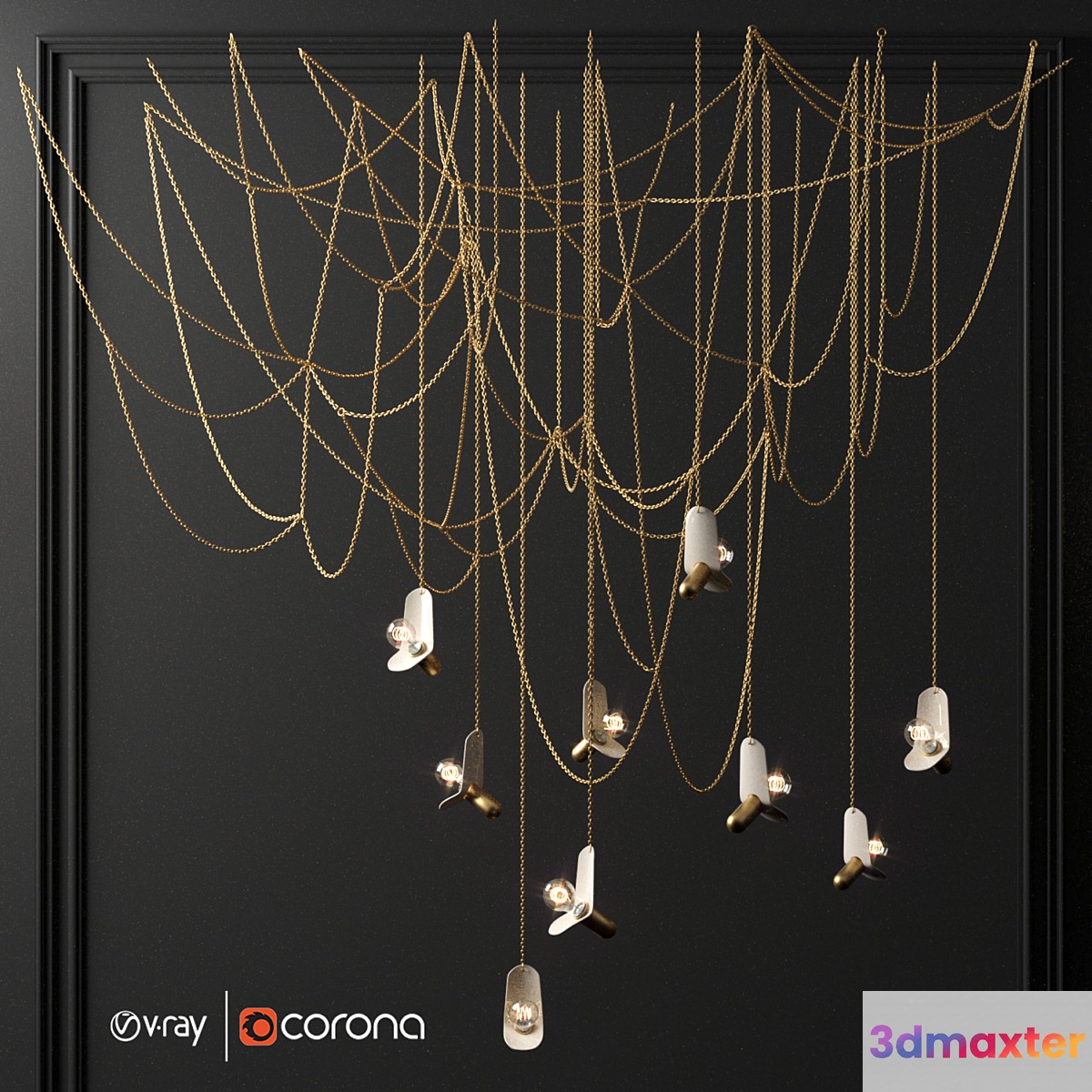 Chain chandelier