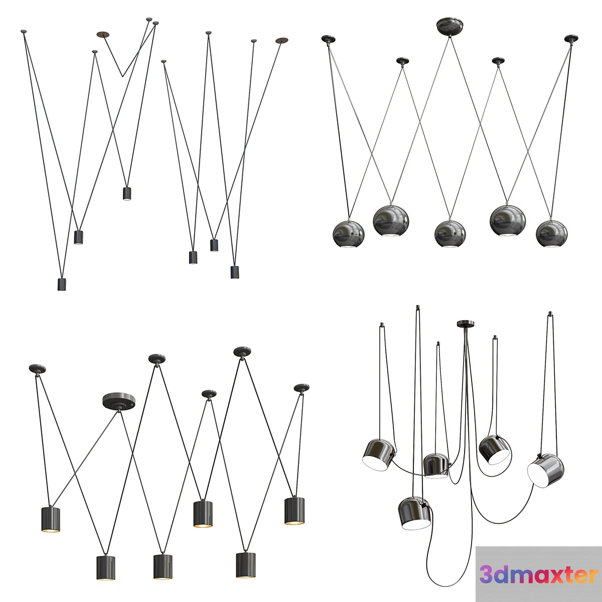 Four Exclusive Chandelier Collection_50 3D Max