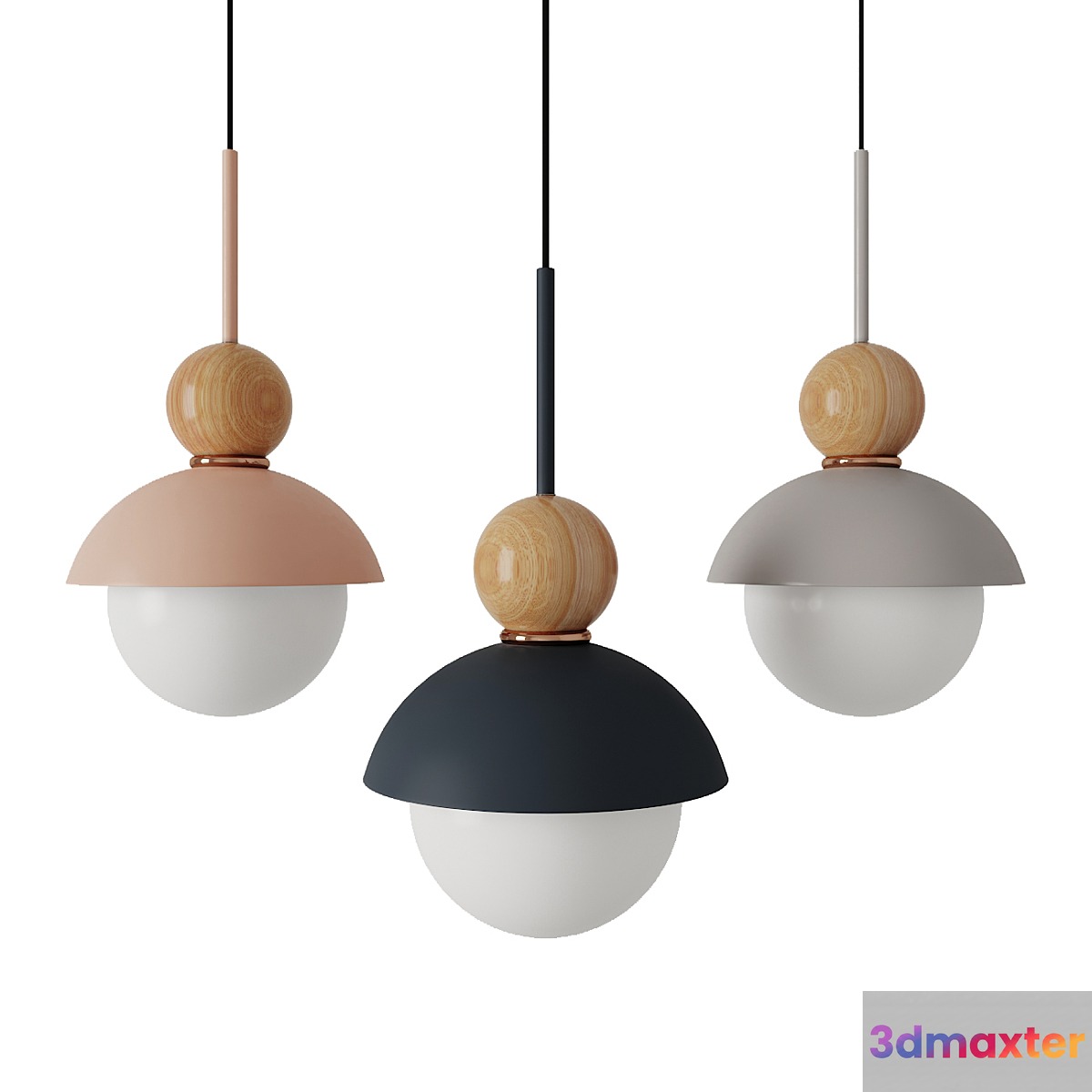 Savie wood pendant - No.2 3D Max