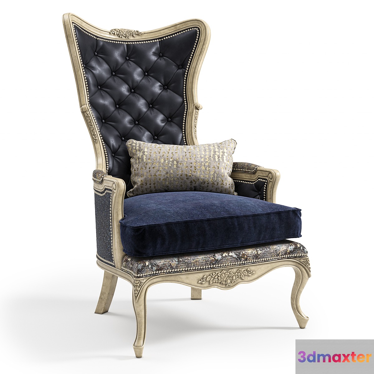 Massoud: Celeste Leather Wing Chair
