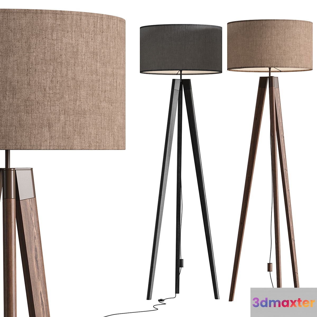 Dema Edgar Tripod Floor Lamp 3D Max