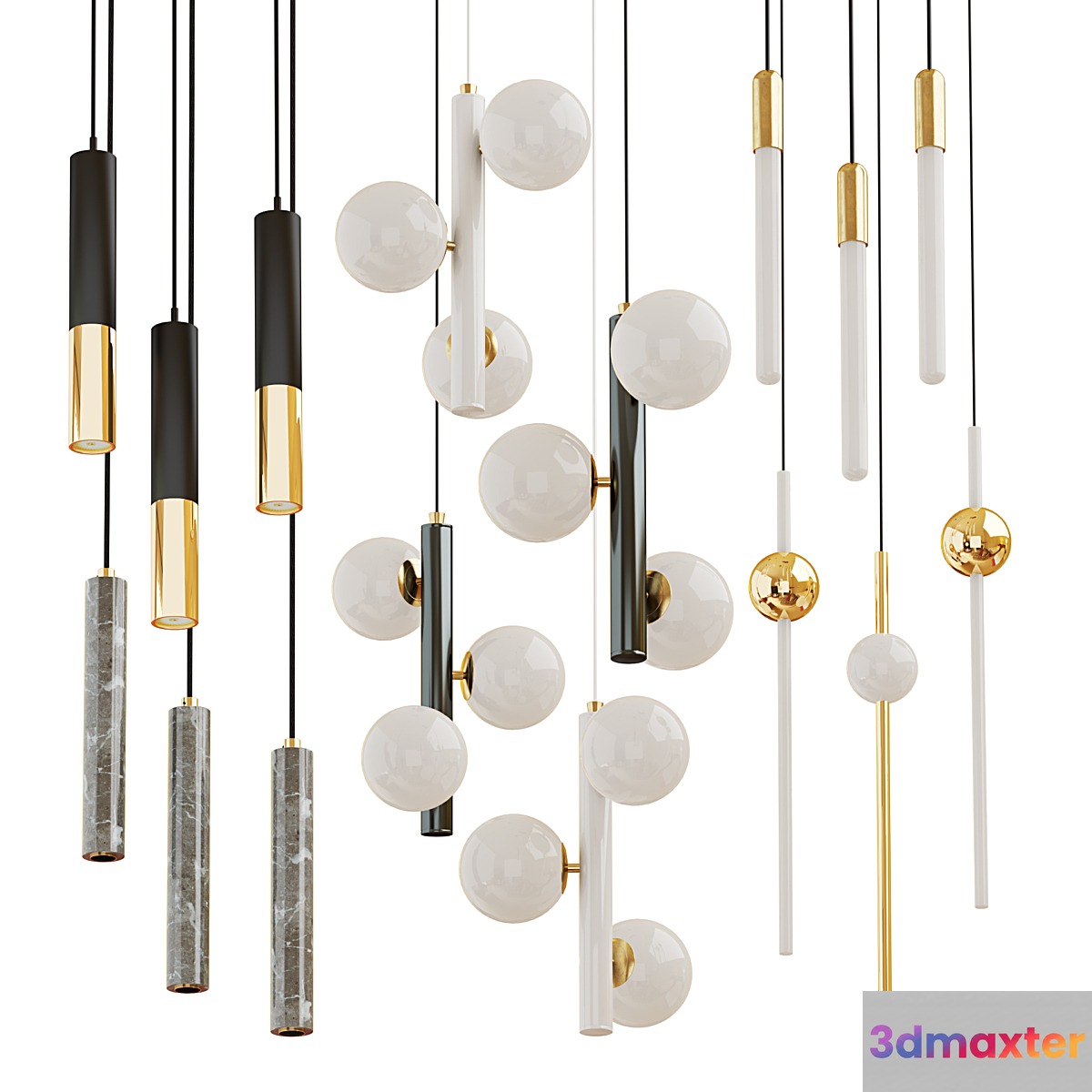 Collection of chandeliers Matthew; Delightfull; Lampatron; Lee broom