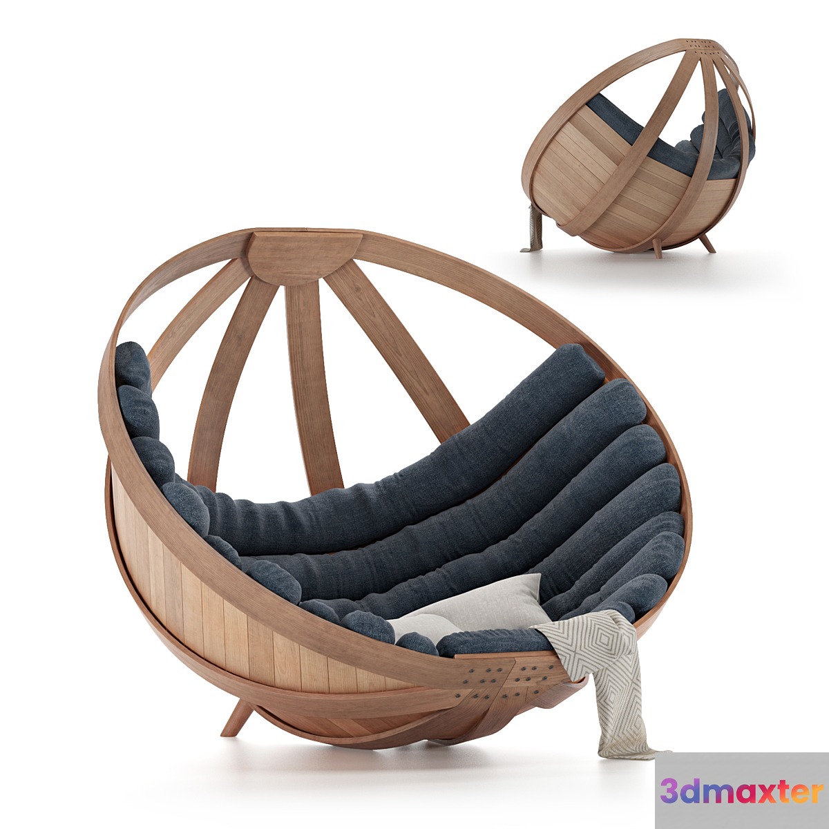 Cradle chair 3D Max