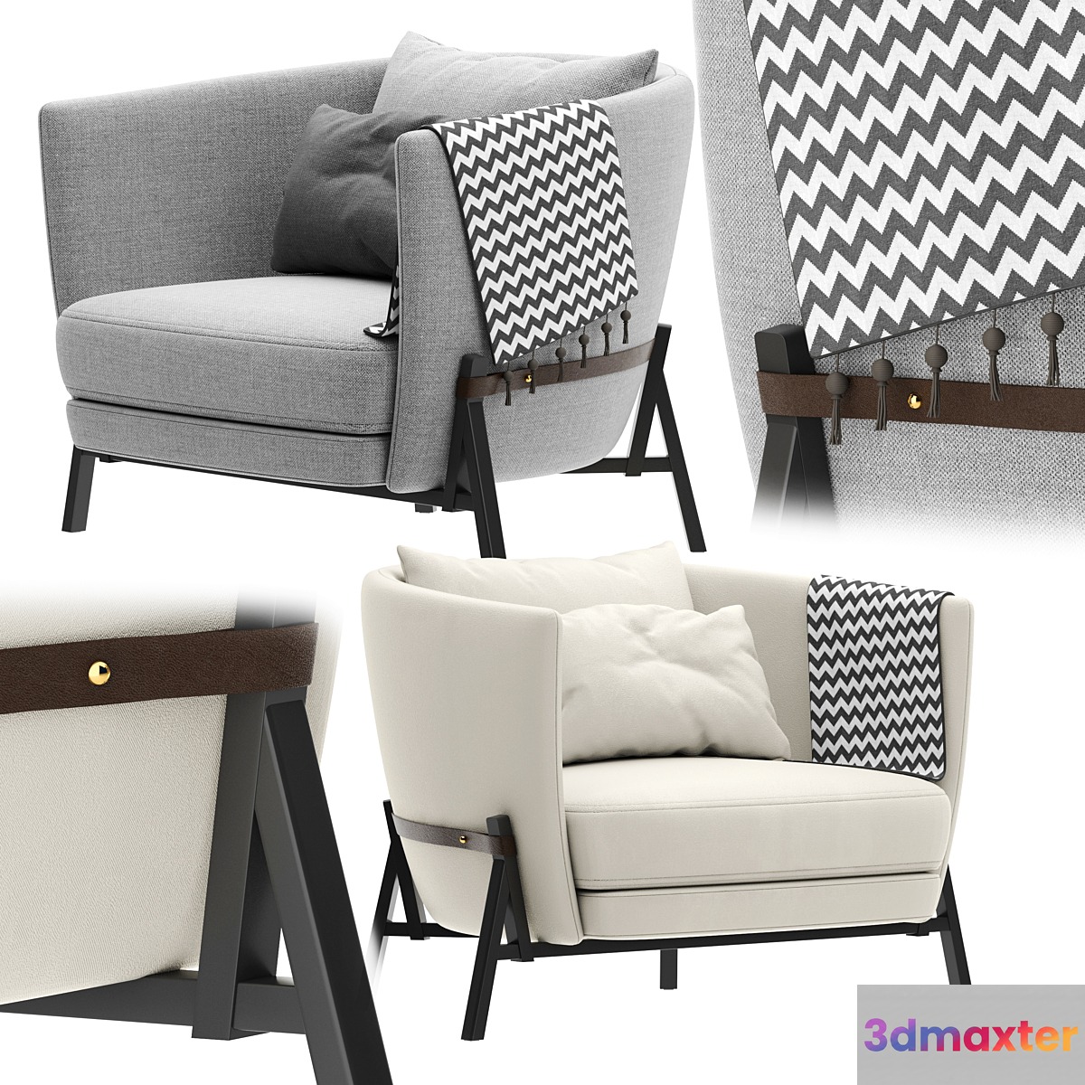 Arflex cradle poltrona armchair 3D Max
