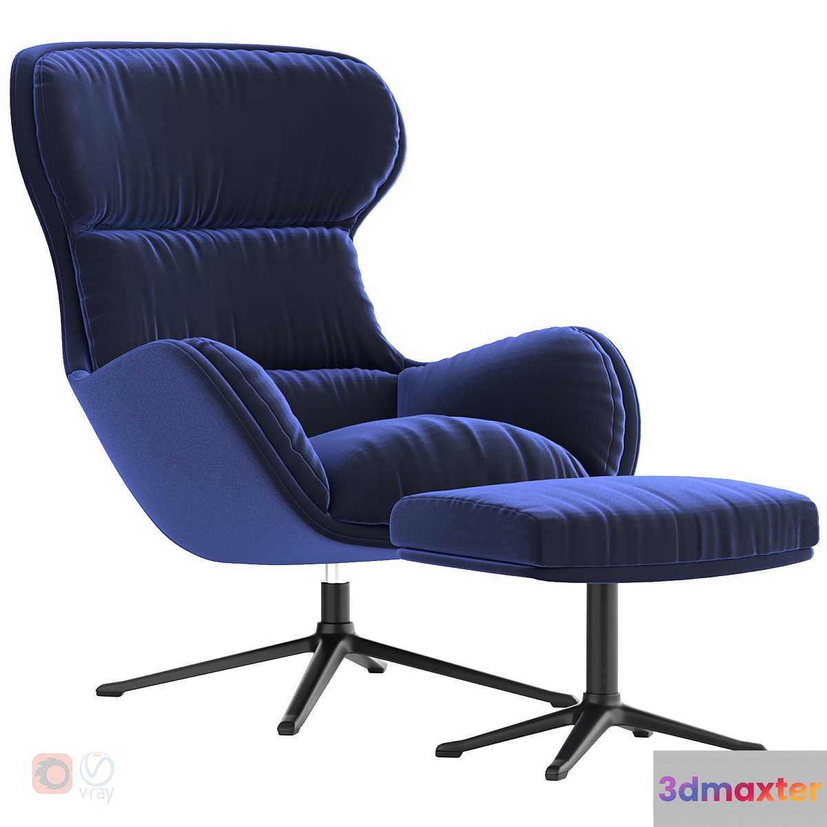 Boconcept - Reno chair + Reno footstool