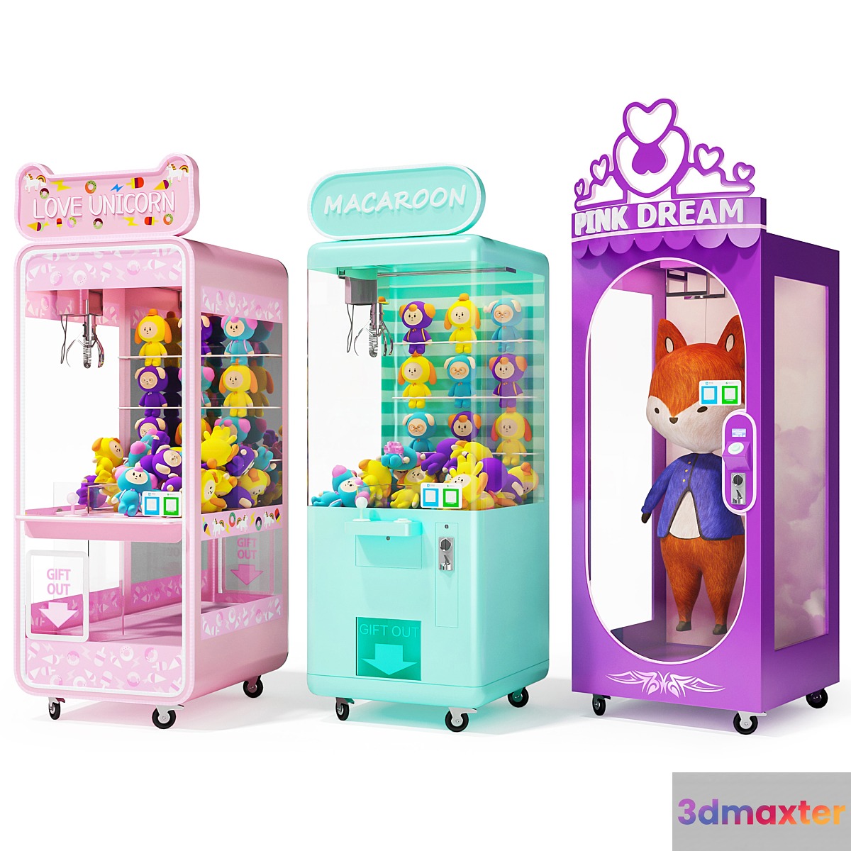 claw machine 3D Max