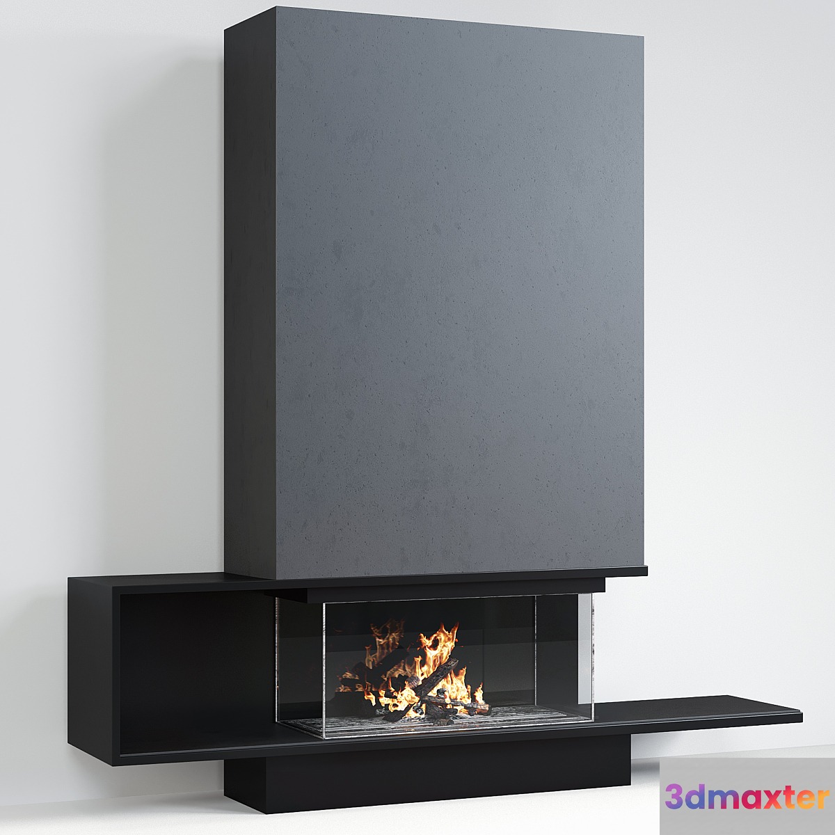 Fireplace modern 40 3D Max