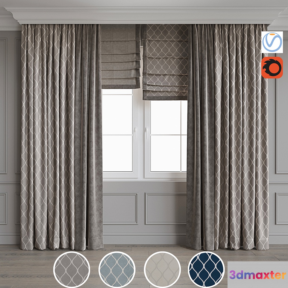 Modern style curtains 9 - No.2