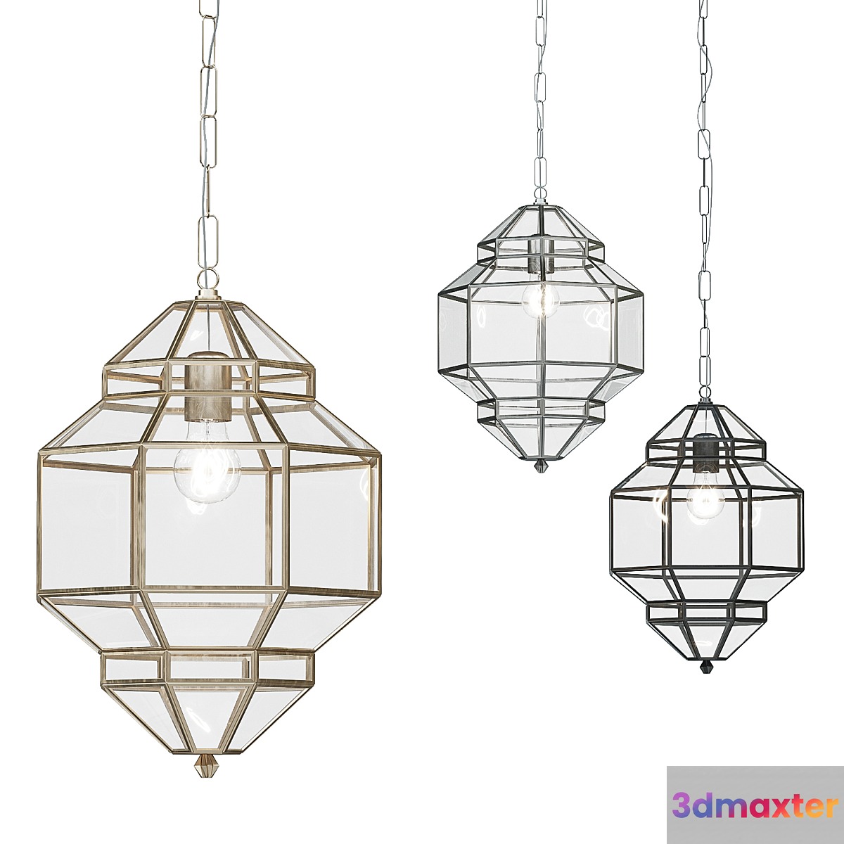 Laviva Home Granada Lanterns - No.2 3D Max