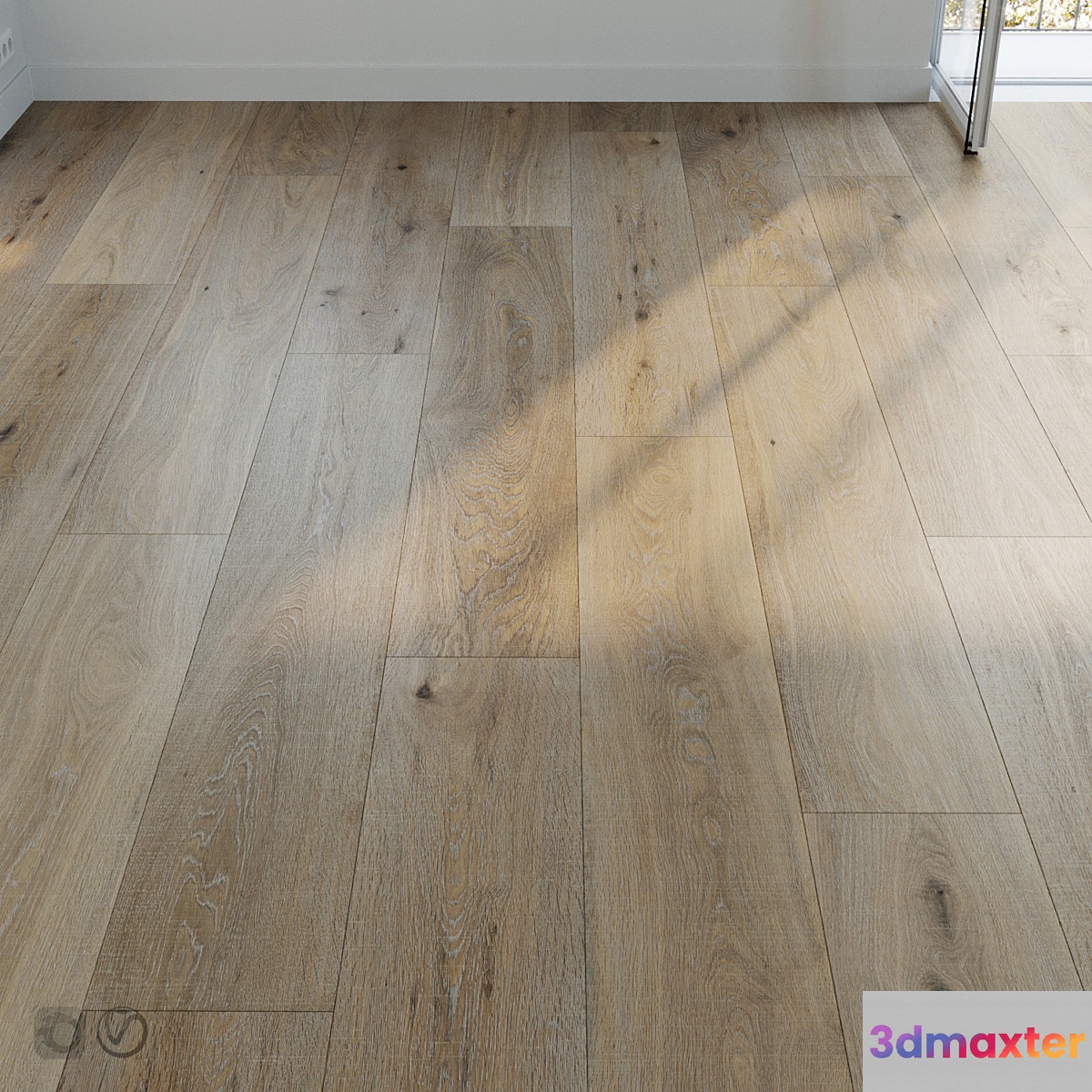 Parquet set 12 _ Natural Oak 3D Max